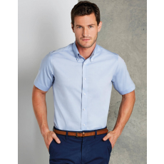 Kustom Kit Férfi rövid ujjú Ing Kustom Kit Tailored Fit Premium Oxford Shirt SSL S, Fehér