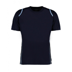 Kustom Kit Férfi rövid ujjú póló Kustom Kit Regular Fit Cooltex Contrast Tee 2XL, Sötétkék navy/világos kék