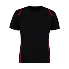 Kustom Kit Férfi rövid ujjú póló Kustom Kit Regular Fit Cooltex Contrast Tee XS, Fekete/Piros férfi póló