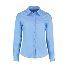 Kustom Kit Női hosszú ujjú blúz Kustom Kit Women's Tailored Fit Poplin Shirt XS, Világos kék