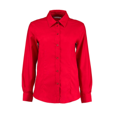 Kustom Kit Női hosszú ujjú blúz Kustom Kit Women's Tailored Fit Workwear Oxford Shirt 3XL (20), Piros