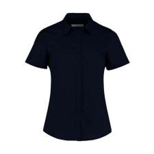 Kustom Kit Női rövid ujjú blúz Kustom Kit Women&#039;s Tailored Fit Poplin Shirt SSL 2XL, Sötét Sötétkék (navy) blúz