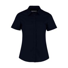 Kustom Kit Női rövid ujjú blúz Kustom Kit Women's Tailored Fit Poplin Shirt SSL S, Sötét Sötétkék (navy)