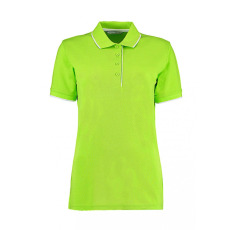 Kustom Kit Női rövid ujjú galléros póló Kustom Kit Women's Classic Fit Essential Polo 2XL, Lime zöld zöld/Fehér