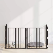  Kutya Kapu 4 pcs Fekete 60 x 60 cm Horganyzott acél szállítóbox, fekhely kutyáknak