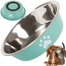  Kutya macskatáp vízi tál fémetális anti-slip pot nagy 700ml kutyatál