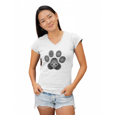  Kutya tappancs - Női V Nyakú Póló női póló