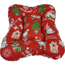  Kutyafekhely karácsonyi &#8211; piros alapon rénszarvas &#8211; télapó mintás Sz:50 cm - H:60 cm szállítóbox, fekhely kutyáknak