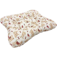 Kutyafekhely mintás vászon zsemle kutya ecrü Sz:70 cm - H:90 cm szállítóbox, fekhely kutyáknak