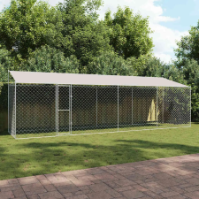  Kutyaketrec Ezüst 800 x 200 x 256 cm Horganyzott acél kisállatfelszerelés