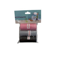  Kutyapiszokzacskó 3 tekercses kutyafelszerelés