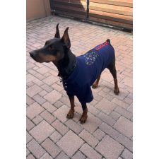  Kutyaruha - Elegáns Galléros Ing bulldog fej mintával - többféle színben - 2XL - barna kutyaruha