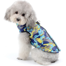  Kutyaruha - Kutyakabát - Kutyamellény - Kutyaesőkabát - Vízálló, Széttörő, Terepmintás - kék szinben - S kutyaruha
