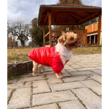  Kutyaruha - Kutyakabát - Szőrmés, bélelt - többféle színben - 2XL - piros kutyaruha