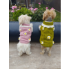 Kutyaruha - Kutyapulóver - kutyapulcsi - kutyamellény - Kötött virág mintás - 2 választható színben - L - zöld
