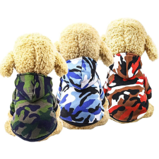  Kutyaruha - Kutyapulóver - Kutyapulcsi - Terepmintás, meleg, kapucnis - többféle színben - 2XL - zöld kutyaruha