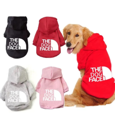  Kutyaruha - Kutyapulóver - Kutyapulcsi - The Dog Face, stílusos, Kapucnis - Többféle színben - 5XL - fekete kutyaruha