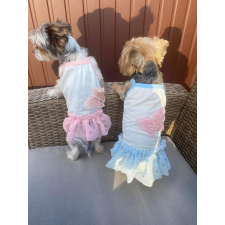  Kutyaruha - Nyári, cuki kutyaruha pillangó mintával - kétféle színben - M - rózsaszín kutyaruha