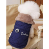  Kutyaruha - Szőrmés bélelt mellény - L - kék