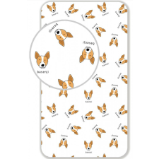 Kutyás Basenji gumis lepedő 90x200 cm lakástextília