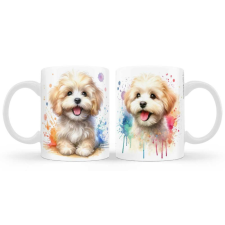  Kutyás bögre, Maltipoo, világos bögrék, csészék