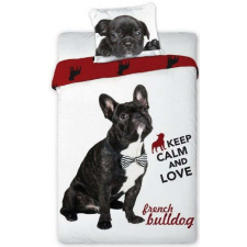  Kutyás Bulldog ágyneműhuzat 140×200cm, 70×90 cm lakástextília