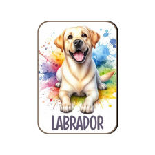 Kutyás fa hűtőmágnes, Labrador hűtőmágnes