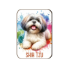  Kutyás fa hűtőmágnes, Shih-Tzu