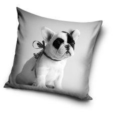 Kutyás French Bulldog párnahuzat 40x40 cm lakástextília