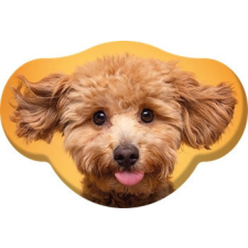Kutyás Toy Poodle formapárna, díszpárna 28x40 cm Velúr lakástextília