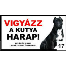  Kutyatábla - fém (ülő cane corso) 20x40cm kutyafelszerelés