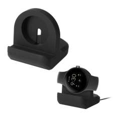 kwmobile dokkolóállvány Google Pixel Watch 2-hez, fekete, szilikon, KWM0000259O001C okosóra kellék