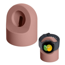 kwmobile dokkolóállvány Samsung Galaxy Watch 5-höz, világos rózsaszín, szilikon, KWM0000257A002C okosóra kellék