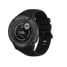 kwmobile szíj Garmin Instinct 2X Solar készülékhez, fekete, szilikon, KWM000024UA001C okosóra kellék