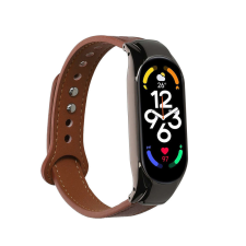 kwmobile szíj Xiaomi Mi Band 7 telefonhoz, barna, természetes bőr, KWM000024YZ001C okosóra kellék