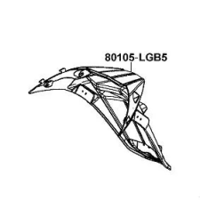 KYMCO 80105-LGB5-E10 hátsó sárvédő Kymco  Vázak, idomok, kiegészítők Idomok, burkolat elemek egyéb motorkerékpár alkatrész