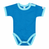 Kynga azúrkék-ciánkék rövid ujjú gyerek body 104