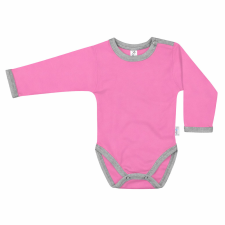 Kynga sötét rózsaszín-melírszürke hosszú ujjú gyerek body 146 kombidressz, body