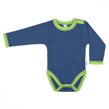 Kynga sötétkék-kivizöld hosszú ujjú baba body 74 kombidressz, body
