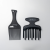 L3VEL3 - Hair Pick Comb Set - 2 Darabos Afrofésű Szett