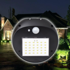  L818 kültéri napelemes LED lámpa, fény- és mozgásérzékelővel kültéri világítás