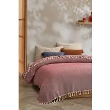  L'essential Maison Double Pique Claret Red Ermes - Claret Red lakástextília