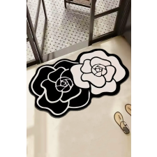  L'essential Maison fekete Bungari Rose fürdőszobaszőnyeg lakástextília