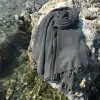  L'essential Maison Fouta (Beach Towel) Anthracite Taslanmis - Anthracite