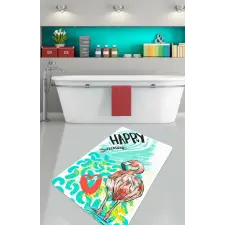  L'essential Maison Fürdőszobaszőnyeg Többszínű Happy Flamingo (80 x 100) lakástextília