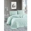  L'essential Maison kétszemélyes ágytakaró, menta színű Yollu Saten - Menta