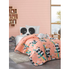  L'essential Maison Panida egyszemélyes ágytakaró szett PinkGreenBlackWhite - Rózsaszín