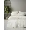  L'essential Maison Satin Double Quilt Cover Set Ecru Luxe - Ecru