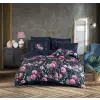  L'essential Maison Tencel Szatén Kétszemélyes Paplanhuzat Szett Sötétkék Pink Zöld Rebeca