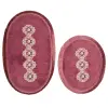 L'essentiel Maison Bathmat Set (2 Pieces) Fuchsia Aln_E4_806